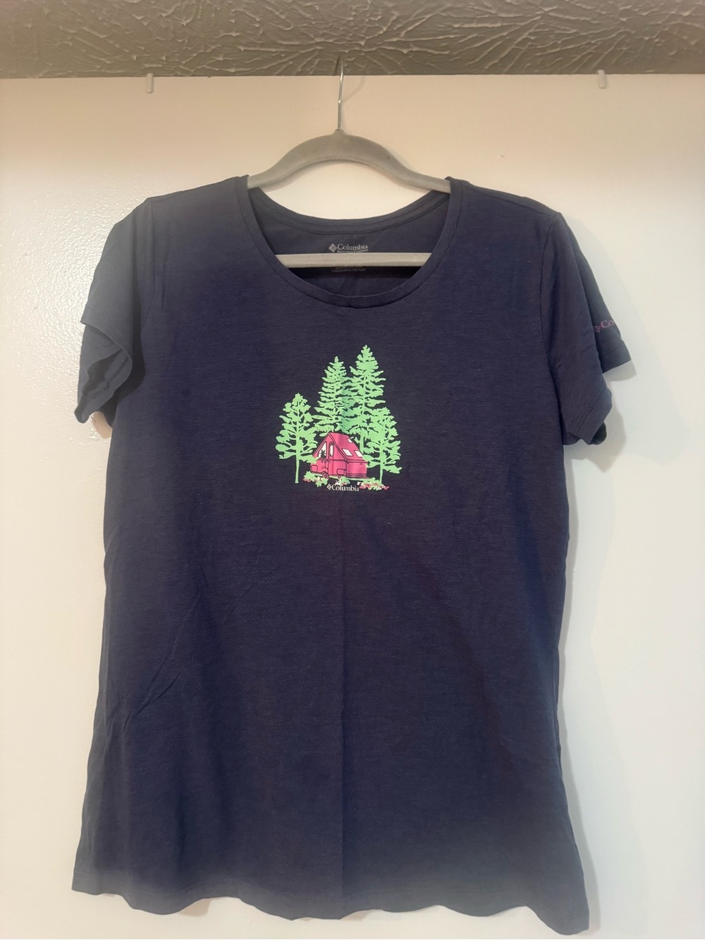 Columbia Navy Short-Sleeve Logo Tee